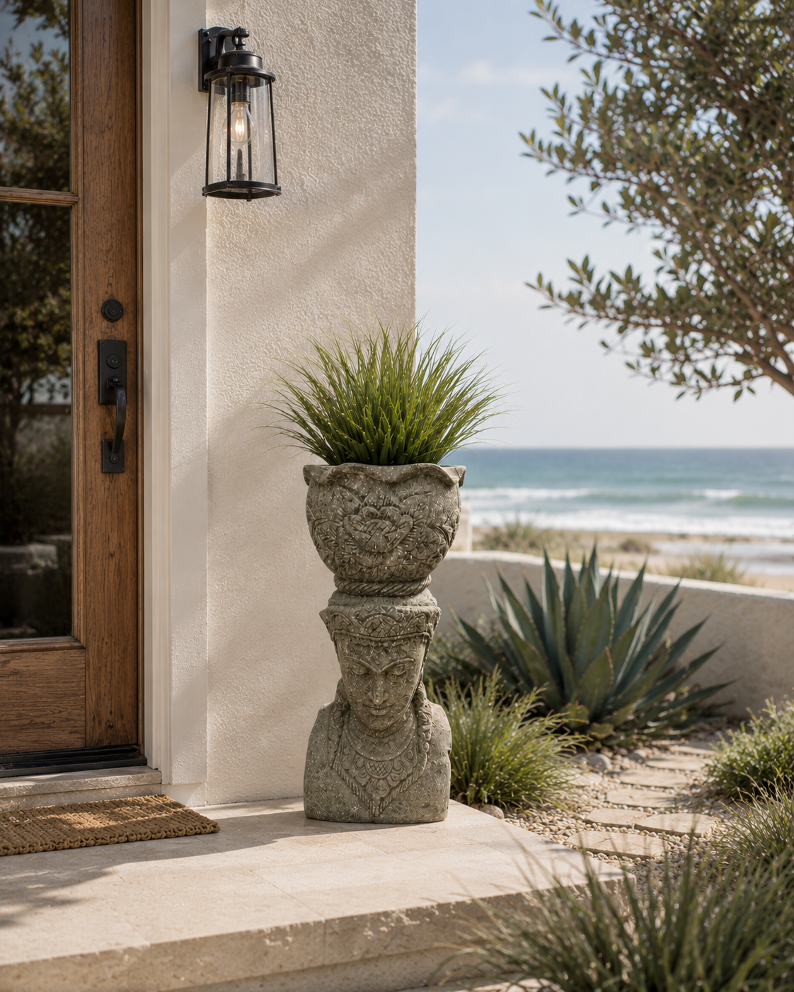 Stone Buddha Planter