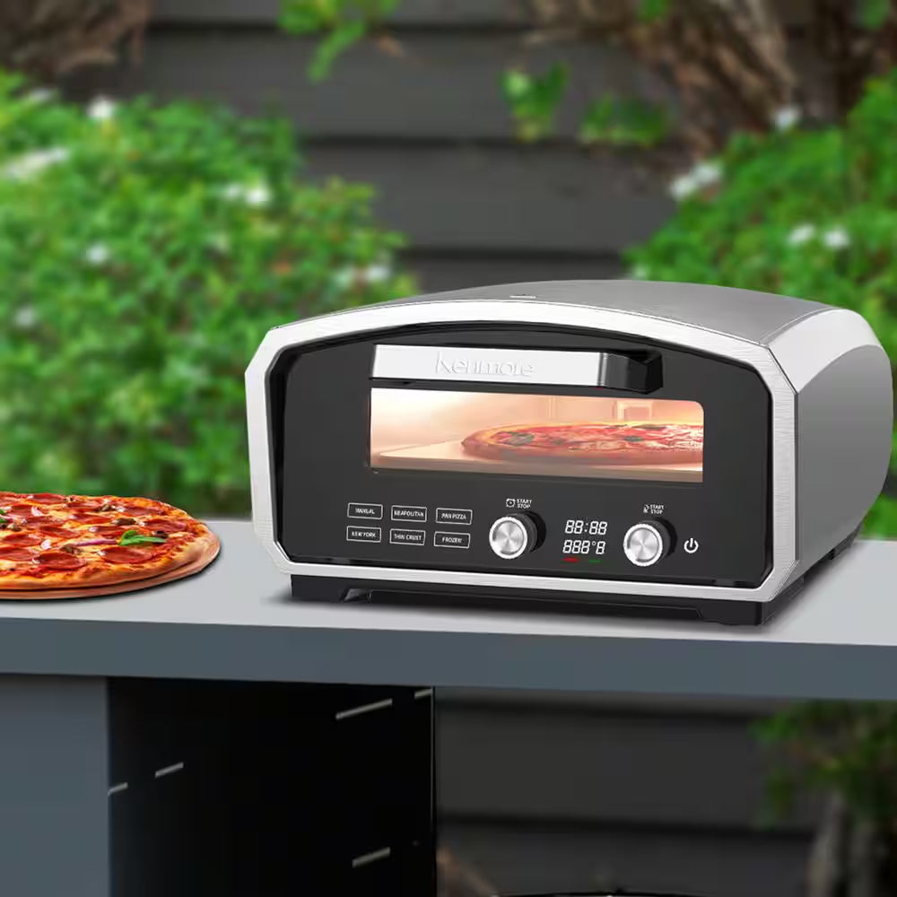 Electric Indoor and Outdoor Pizza Oven in Stainless Steel