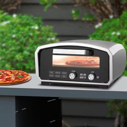 Electric Indoor and Outdoor Pizza Oven in Stainless Steel