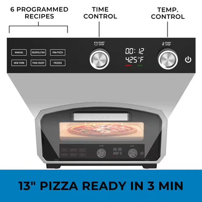 Electric Indoor and Outdoor Pizza Oven in Stainless Steel