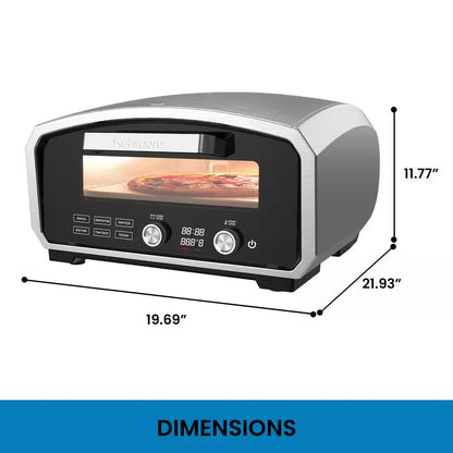 Electric Indoor and Outdoor Pizza Oven in Stainless Steel