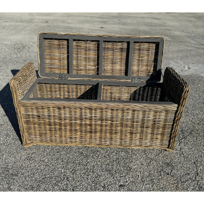 Key Largo Rattan Storage Bench