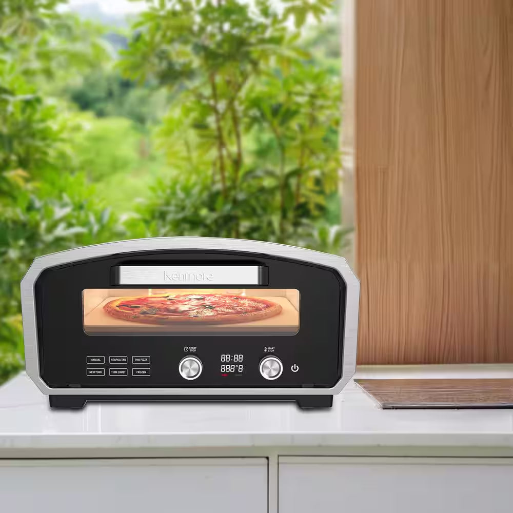 Electric Indoor and Outdoor Pizza Oven in Stainless Steel